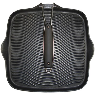 Starfrit 10 x 10 Cast Aluminum Grill Pan with Foldable Handle (30036-006-SPEC)