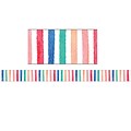 Teacher Created Resources Straight Border Trim, 3 x 35, Watercolor Stripes (TCR8961)