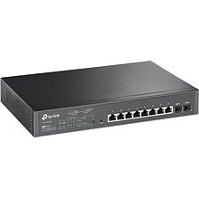 TP-LINK JetStream 8-Port Gigabit Ethernet PoE+ Managed Switch, 20Gbps, Black (TL-SG2210MP)