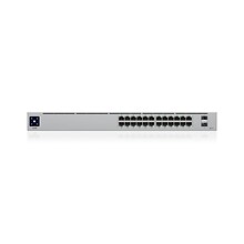 Ubiquiti UniFi 24-Port Gigabit Ethernet Managed Switch, 10/100/1000 Mbps, Silver (USW-24-POE)