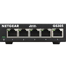 Netgear 300 Series 5-Port Gigabit Ethernet Unmanaged Switch, Black (GS305-300PAS)