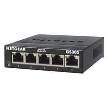 Netgear 300 Series 5-Port Gigabit Ethernet Unmanaged Switch, Black (GS305-300PAS)