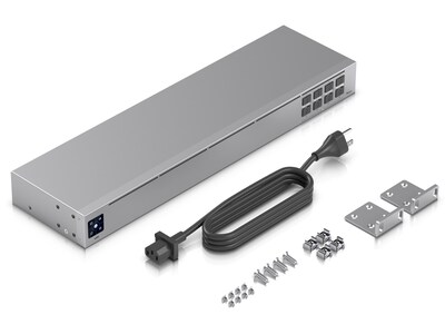 Ubiquiti UniFi Aggregation 8-Port Gigabit Ethernet Unmanaged Switch, Silver  (USW-AGGREGATION)