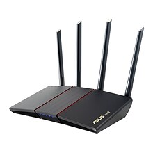 Asus AX1800 Dual Band MU-MIMO WiFi 6 Router, Black/Red (RTAX55)