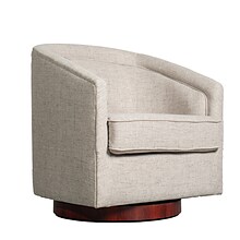 Flash Furniture Dean Fabric Upholstery Club Style Barrel Accent Armchair, Cream (BSAC22064CRM)