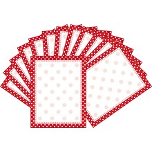 Barker Creek Red & White Dot Computer Paper, 100 Sheets/Set (BC3608)