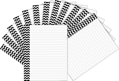 Barker Creek Black Chevron Computer Paper, 100 Sheets/Set (BC3622)