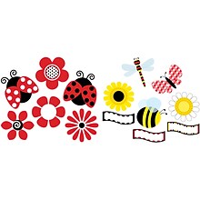 Barker Creek Ladybugs & Bumblebees Accent 2-Pack (2 designs), 72 Pieces/Set (BC3711)