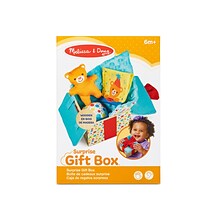 Melissa & Doug Wooden Surprise Gift Box Infant Toy, 5 Pieces