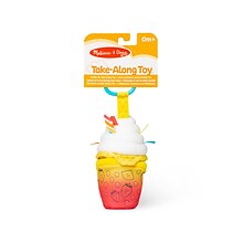 Melissa & Doug Multi-Sensory Bubble Tea Take-Along Clip-On Infant Toy