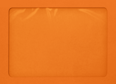 JAM Paper A7 Full Face Window Envelopes, Peel & Press, 5 1/4 x 7 1/4, Mandar,Orange, 50 Pack (A7FFW-