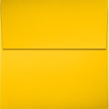 JAM Paper Square Envelopes, Peel & Press, 3 1/4 x 3 1/4, Sunflower Yellow, 500 Pack (8503-84-500)