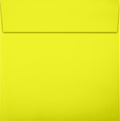 JAM Paper Square Envelopes, Peel & Press, Citrus Yellow, 6 1/4 x 6 1/4, 500/Pack (8530-L20-500)
