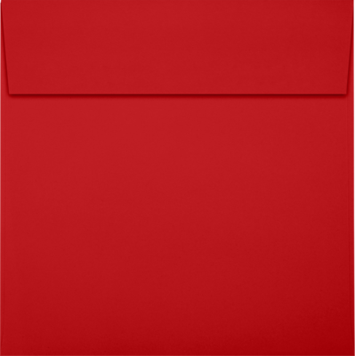JAM Paper Square Envelopes, Holiday Red, 6 1/4 x 6 1/4 , 50/Pack (8530-20-50)