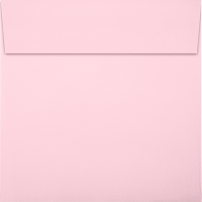 JAM Paper Square Envelopes, Peel & Press, Candy Pink, 6 1/4 x 6 1/4, 50 Pack (8530-23-50)