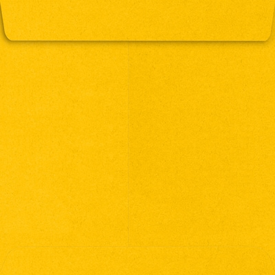 JAM Paper 7 1/2 x 7 1/2 Square Envelopes ,Sunflower, 50 Pack, Yellow (EX8555-12-50)