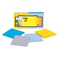 Post-it® Super Sticky Full Adhesive Notes, 3 x 3 New York Collection, Lined, 25 Sheets/Pad, 12 Pads/Pack (F330-12SSAL)