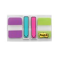 Post-it® Tabs and Arrow Flags, 1 Wide Tabs and .47 Wide Arrow Flags, Assorted Colors, 24 Tabs & 40 Flags/Pack (686-VAPL-OTG)