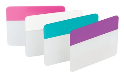 Post-it® Durable Filing Tabs, 2" Wide, Assorted Colors, 24 Tabs/Pack (686PWAV)