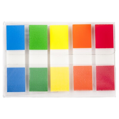 Post-it® Flags, .47" Wide, Assorted Colors, 100 Flags/Pack (683-5CF)
