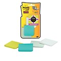 Post-it® Super Sticky Full Adhesive Notes, 2 x 2 Bora Bora Collection, 25 Sheets/Pad, 8 Pads/Pack (F220-8SSFM)