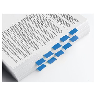 Post-it® Flags, 1" Wide, Blue, 200 Flags/Pack (680-HVBE)