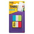 Post-it® Tabs, 1 Wide, Solid, Assorted Colors, 44 Tabs/Pack (686-ALYR1INT)