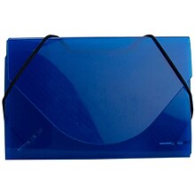 JAM Paper® Plastic Business Card Holder Case, Blue, Sold Individually (2500005)