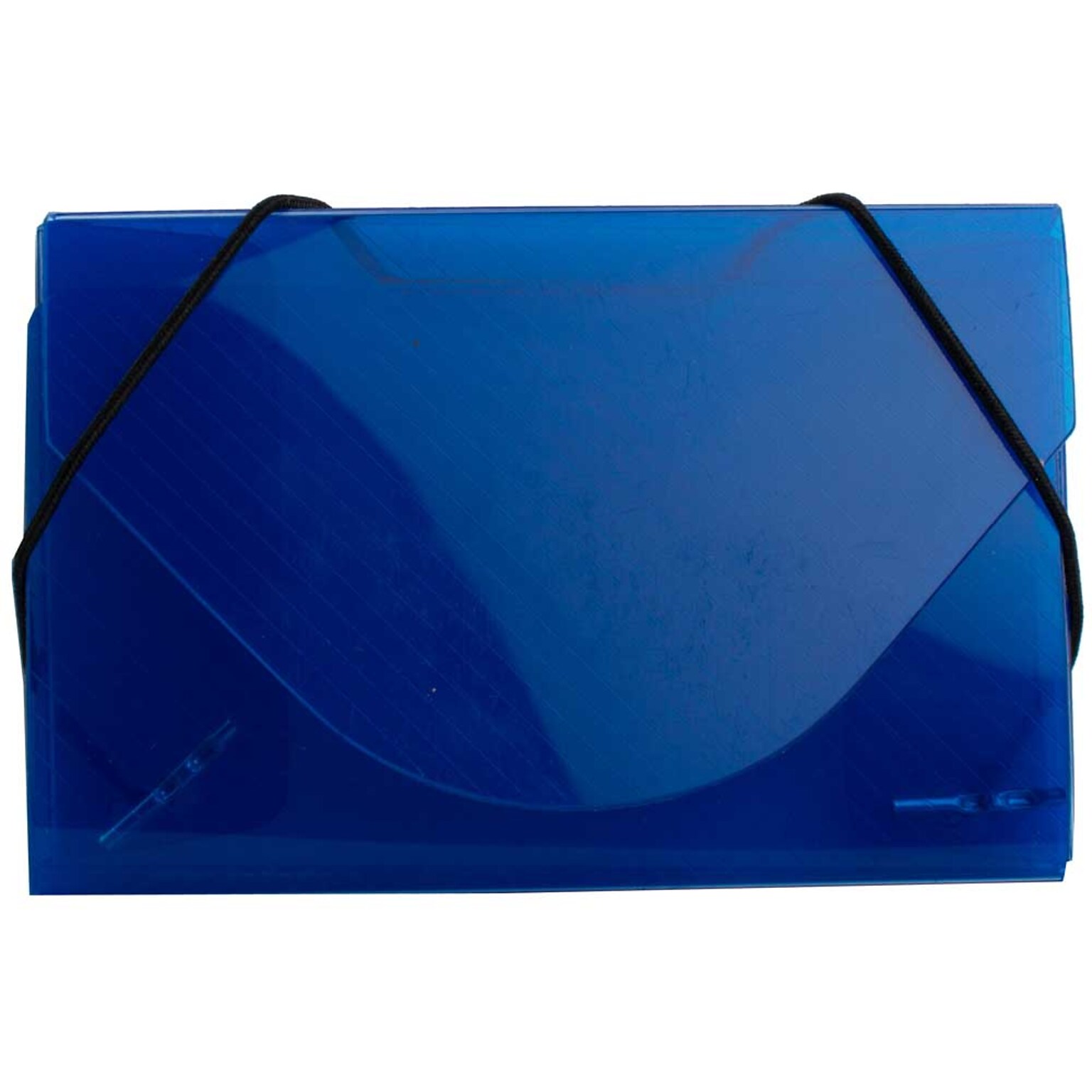 JAM Paper® Plastic Business Card Holder Case, Blue, Sold Individually (2500005)