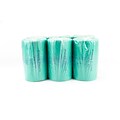 Poopy Pouch Tie-Handle Pet Waste Bags, 14 Mic, Green, 6 Rolls/Case (SD-6-400)