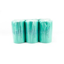 Poopy Pouch Tie-Handle Pet Waste Bags, 14 Mic, Green, 6 Rolls/Case (SD-6-400)