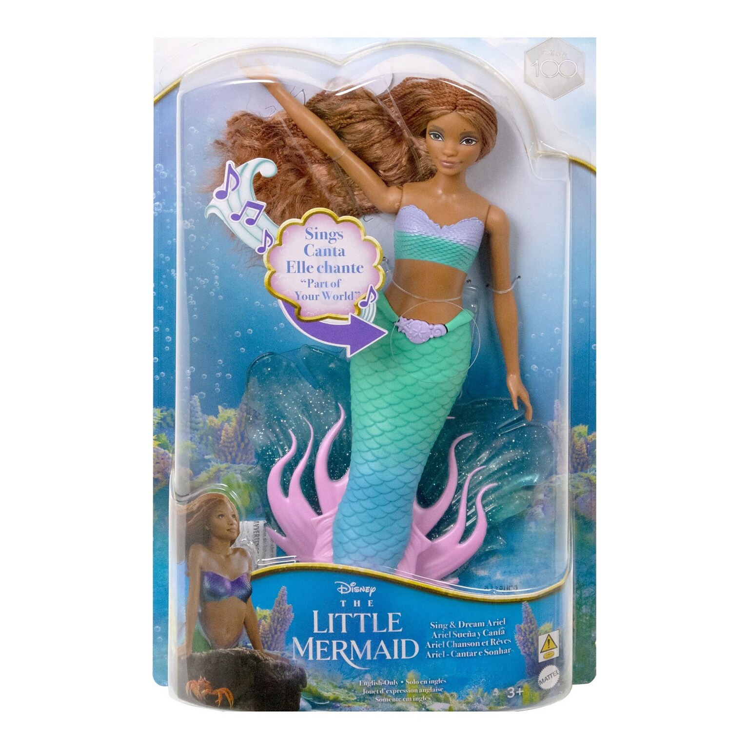 Disney The Little Mermaid Scallop Mermaid Singing Doll