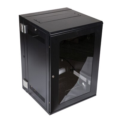 Vericom 18U High-Density Wall Mountable Swing-Out Cabinet, Black (VW4-6181)