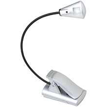 Carson Optical FlexNeck 6 Fully-Adjustable Booklight, Silver (CSNFL55)