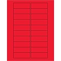 Tape Logic Rectangle Laser Labels, 3 x 1, Fluorescent Red, 2000/Case (LL174RD)