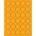 Tape Logic® Fluorescent Circle Laser Labels, 1 1/2, Fluorescent Orange, 3000/Case (LL192OR)