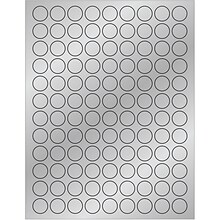 Tape Logic Foil Circle Laser Labels, 3/4, Silver, 10800/Case (LL215SR)