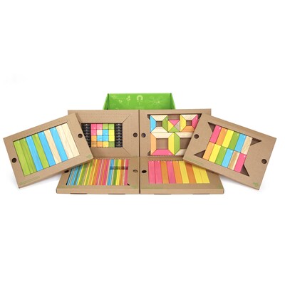 Tegu Wooden Classroom Block Kit, Assorted, 130 Pieces (TEGK12001SJG