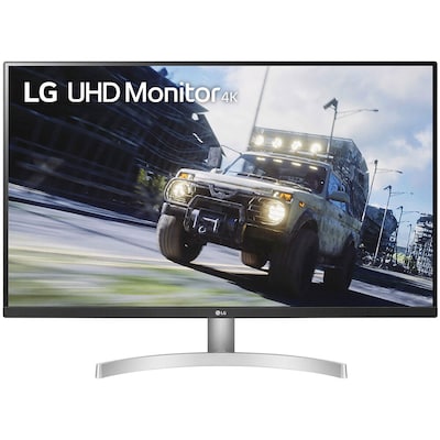 LG 32 4K Ultra HD 60 Hz LCD Gaming Monitor, White (32UN500W)