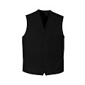 Chef Designs V-Neck Button Front Vest, Black, Medium