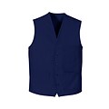 Chef Designs V-Neck Button Front Vest, Royal Blue, 3XL