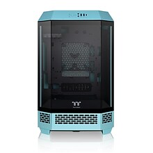 Thermaltake The Tower 300 m-ATX Micro Tower Chassis, Turquoise (CA-1Y4-00SBWN-00)