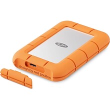 LaCie Rugged Mini 2TB External USB 3.2 Portable Hard Drive, Orange (STMF2000400)