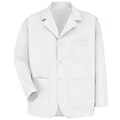 Red Kap® Long-Sleeve Lapel Counter Coat, White, XXL