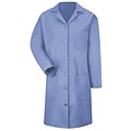 Red Kap® Womens 6 Button Lab Coat, Light Blue, S