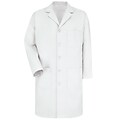 Red Kap® Mens 5 Button Lab Coat, White, Size 48