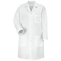Red Kap® Womens Gripper Front Lab Coat, White, S