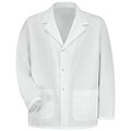 Red Kap® Mens Long-Sleeve Specialized Lapel Counter Coat, White, Small