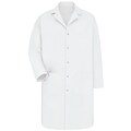 Red Kap® Mens Gripper Front Lab Coat, White, 4XL