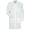 Red Kap® Unisex Specialized Cuffed Gripper Front Lab Coat, White, M (29867)